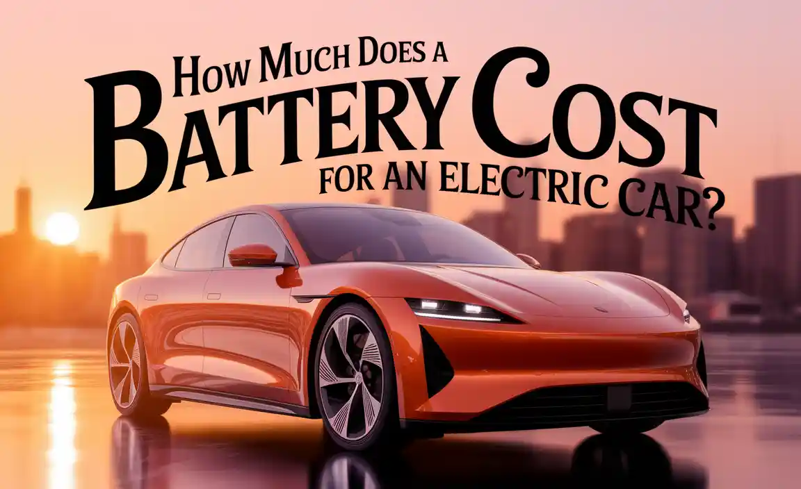 How Much Does A Battery Cost For An Electric Car