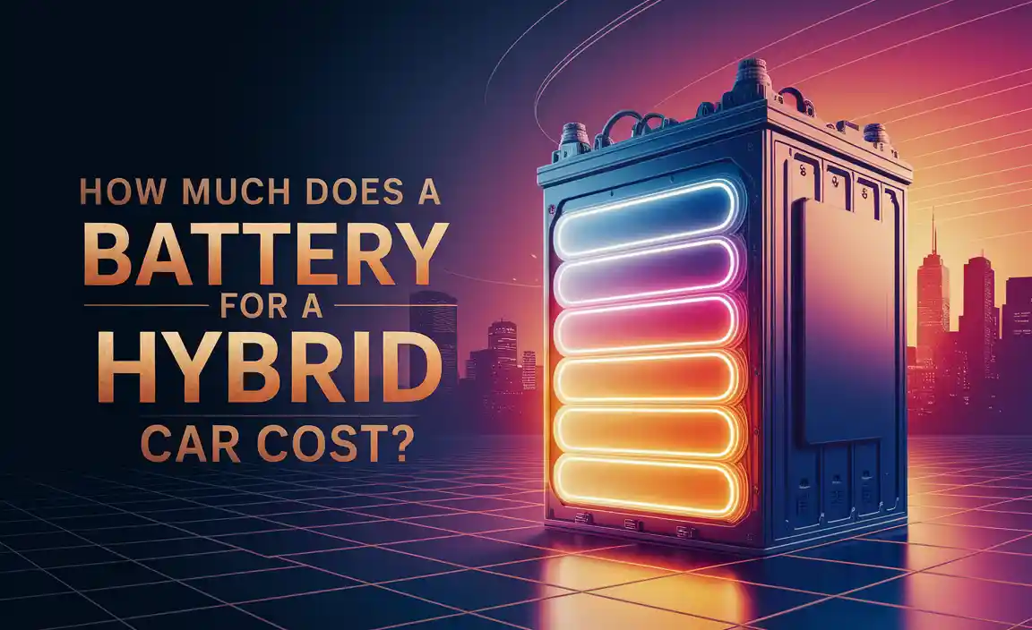 How Much Does A Battery For A Hybrid Car Cost