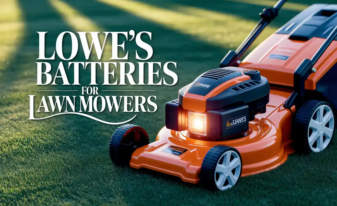 Lowe'S Batteries For Lawn Mowers
