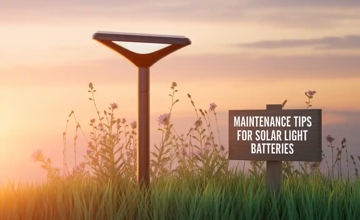 Maintenance Tips for Solar Light Batteries