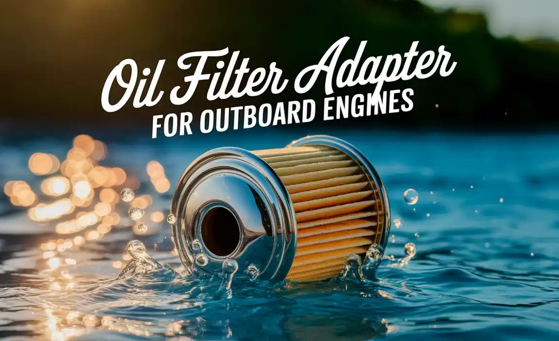 Oil Filter Adapter For Outboard Engines