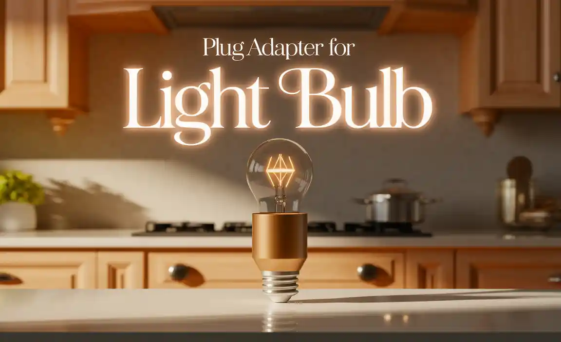 Plug Adapter For Light Bulb