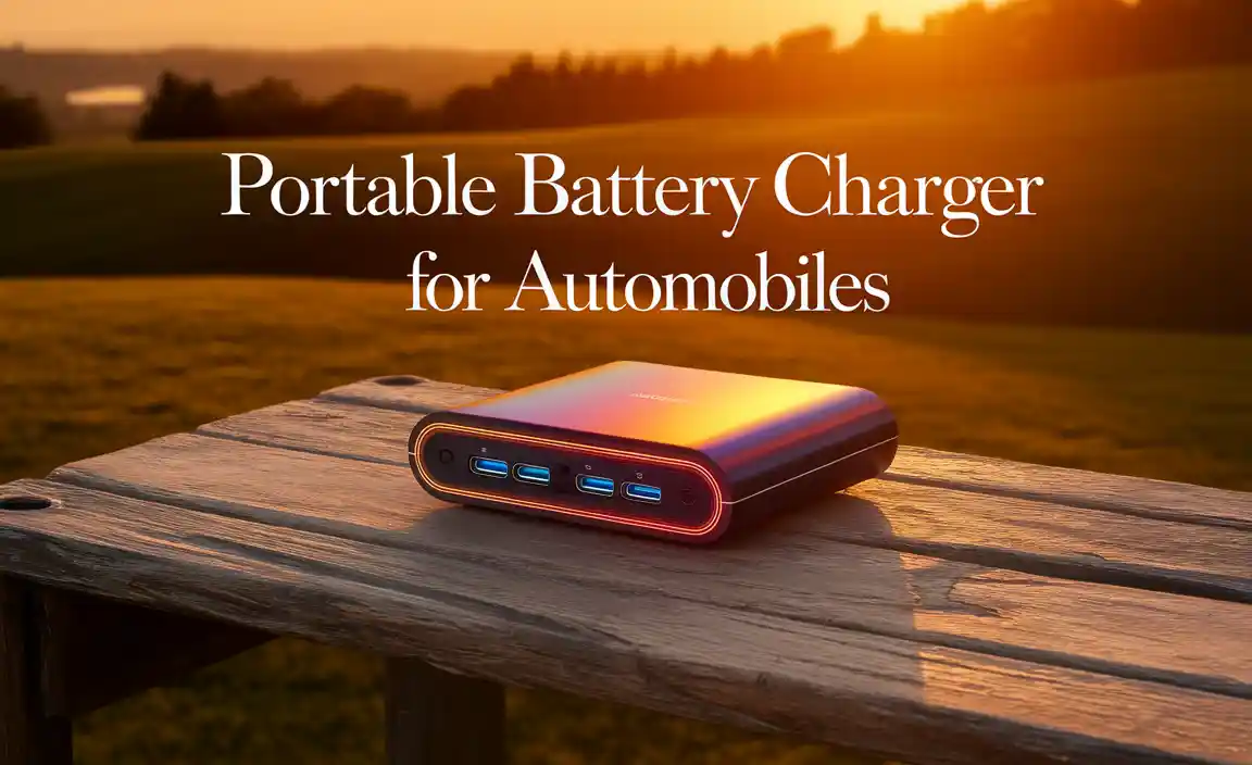 Portable Battery Charger For Automobiles