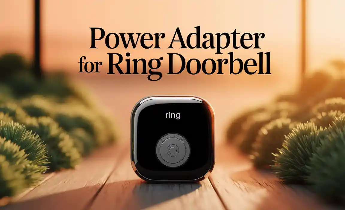 Power Adapter For Ring Doorbell