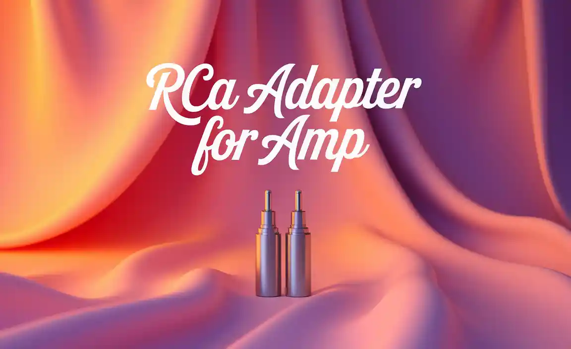 Rca Adapter For Amp
