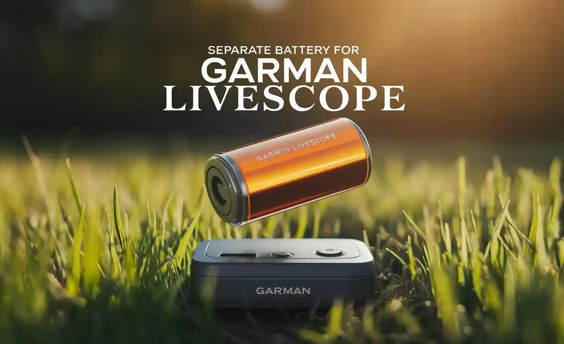 Separate Battery For Garmin Livescope
