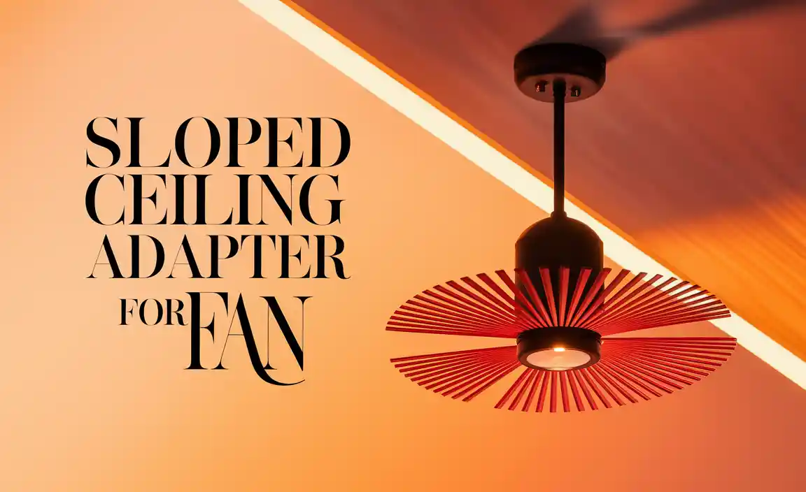 Sloped Ceiling Adapter For Fan