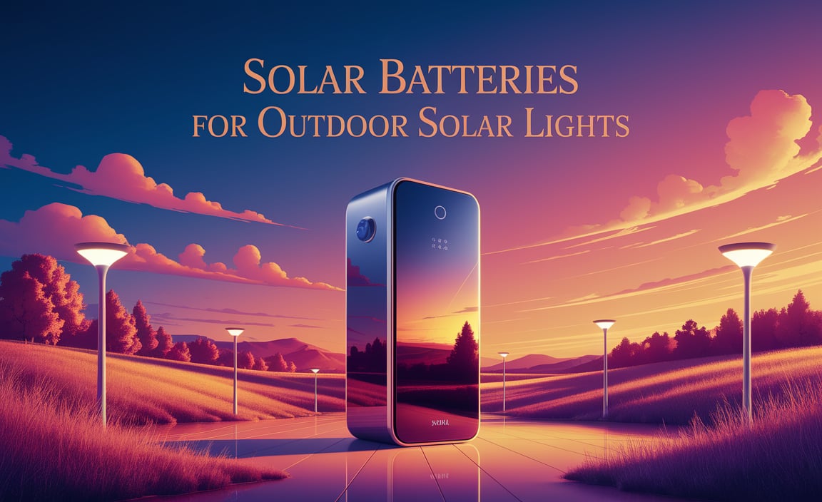 Solar Batteries For Outdoor Solar Lights