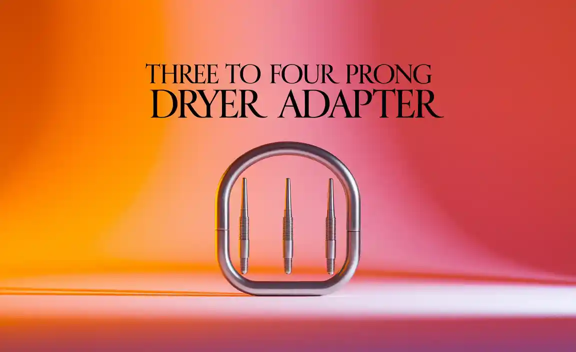 Three To Four Prong Dryer Adapter
