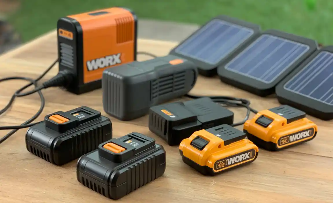 Types of Battery Chargers for Worx Tools