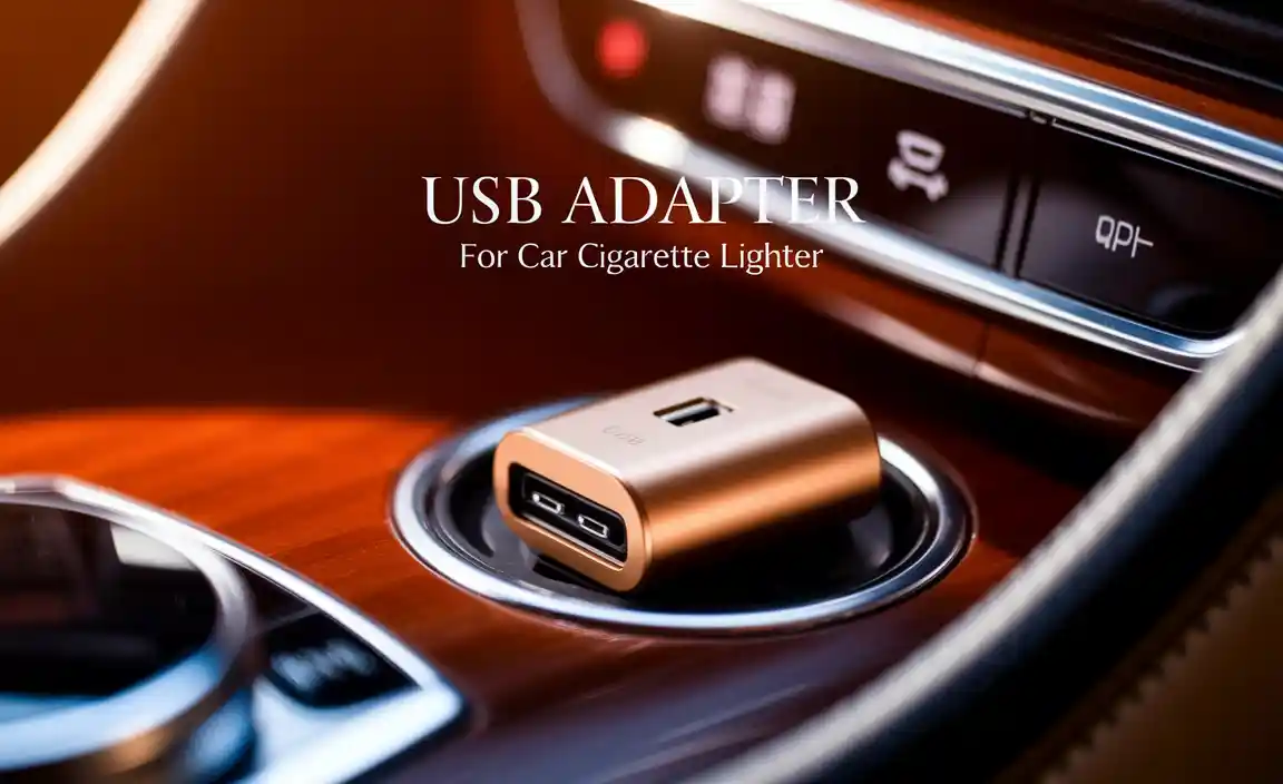 Usb Adapter For Car Cigarette Lighter