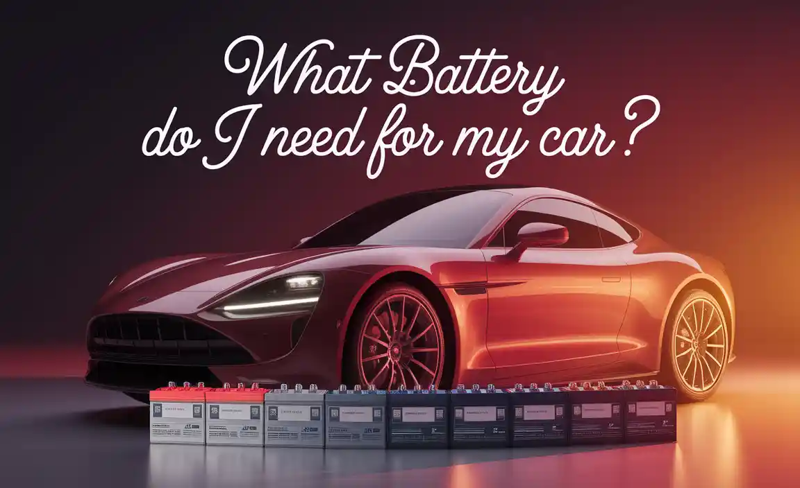 What Battery Do I Need For My Car