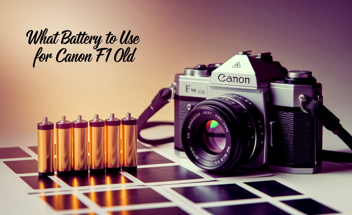 What Battery To Use For Canon F1 Old