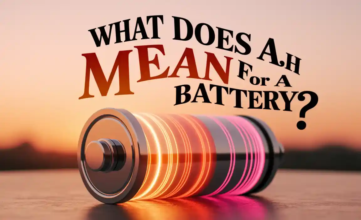 What Does Ah Mean For A Battery