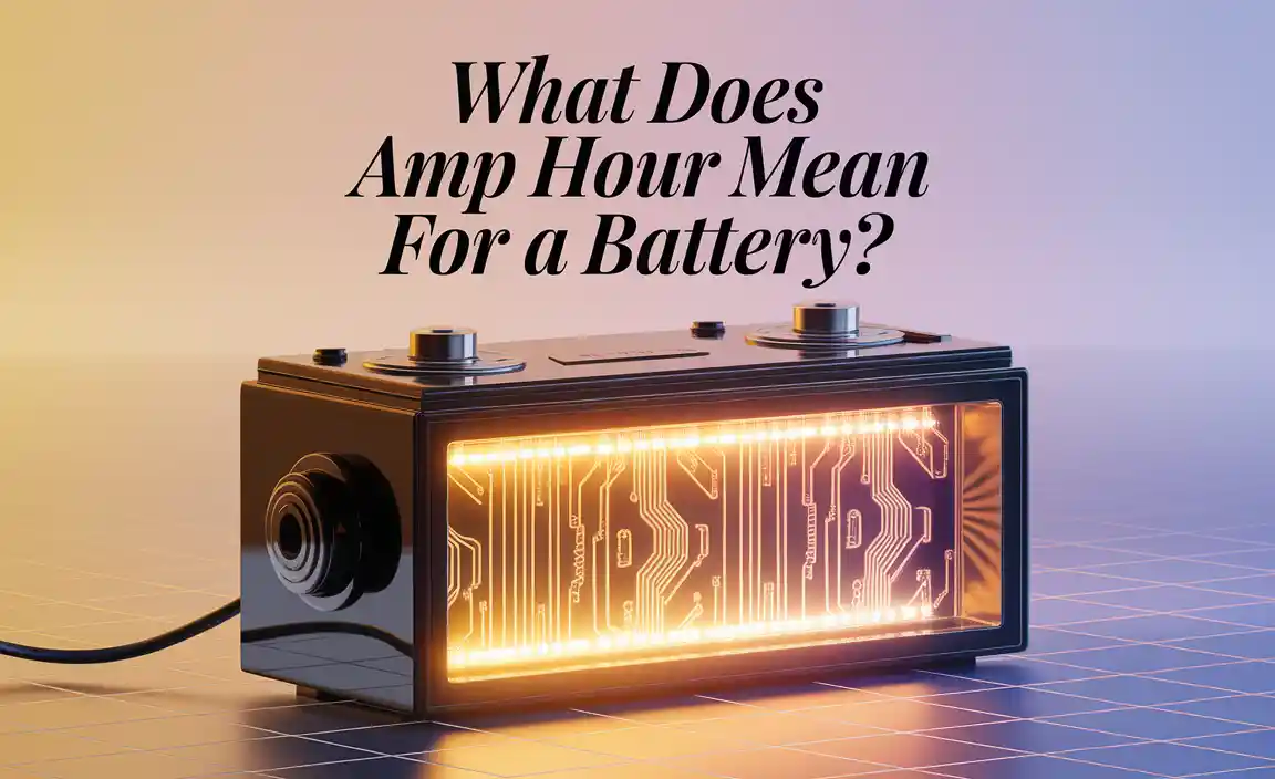 What Does Amp Hour Mean For A Battery