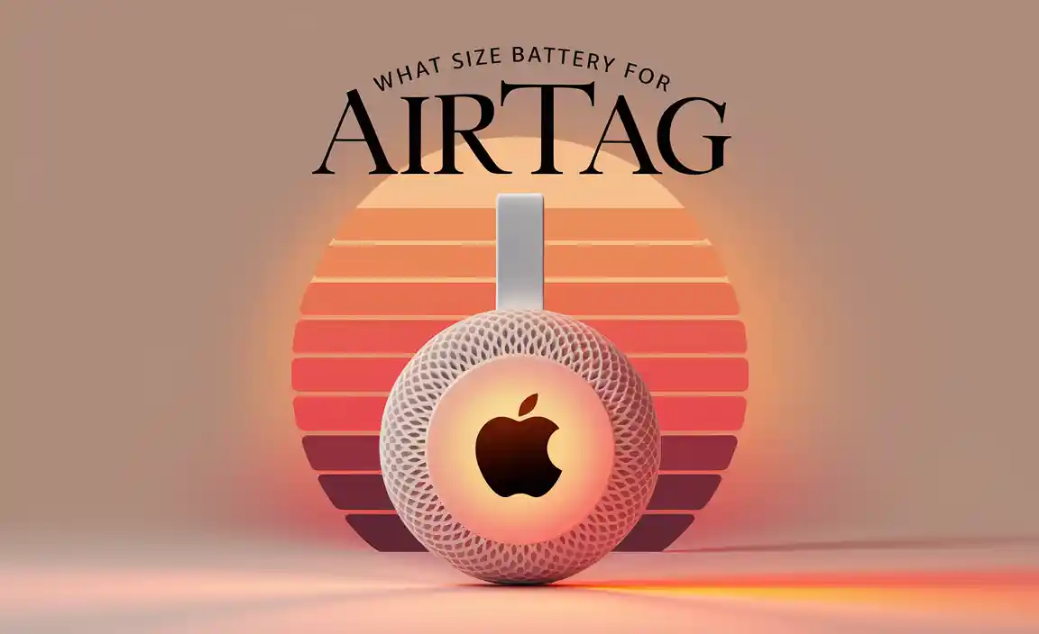 What Size Battery For Airtag