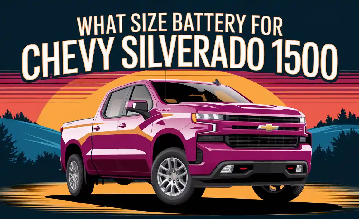 What Size Battery For Chevy Silverado 1500