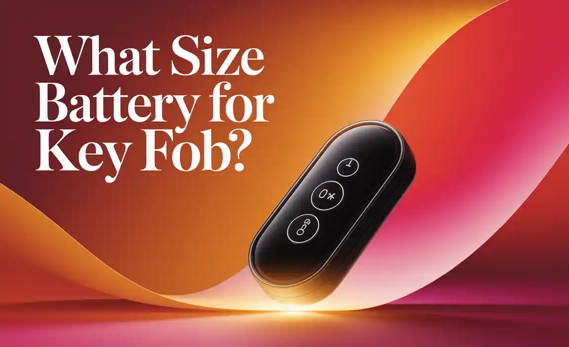 What Size Battery For Key Fob
