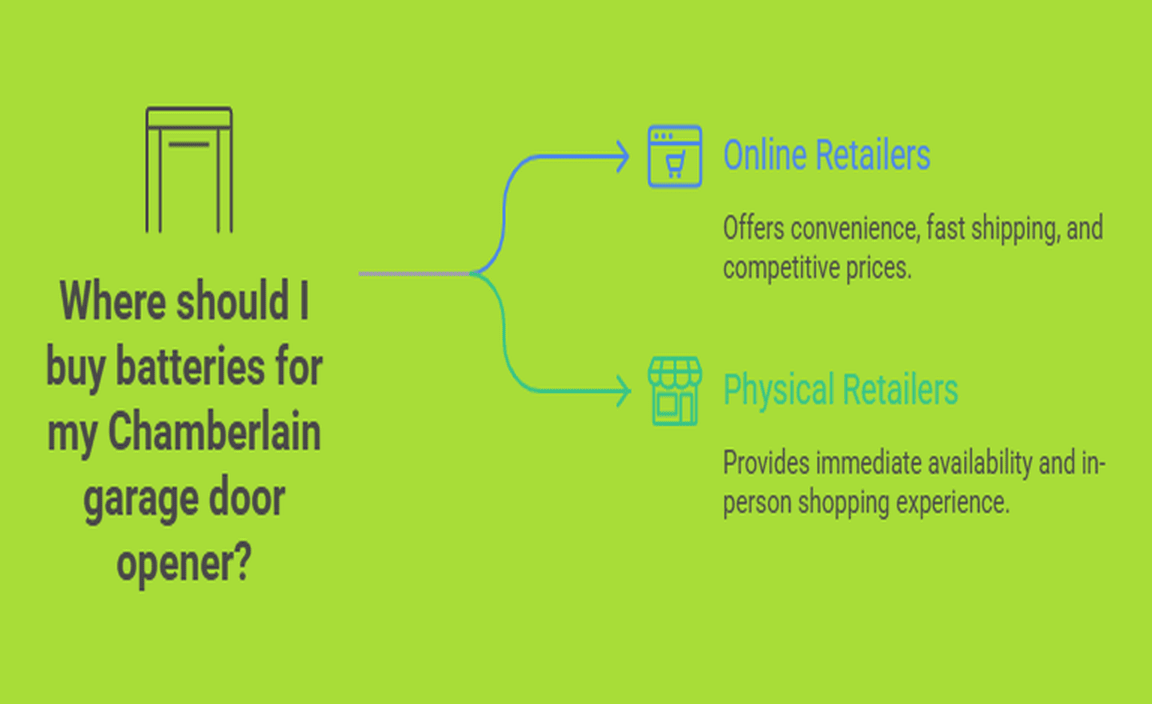 Where to Buy Batteries for Chamberlain Garage Door Openers