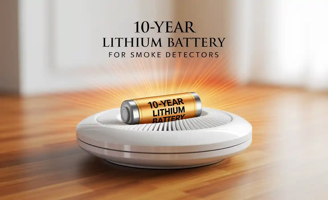 10-Year Lithium Battery For Smoke Detectors