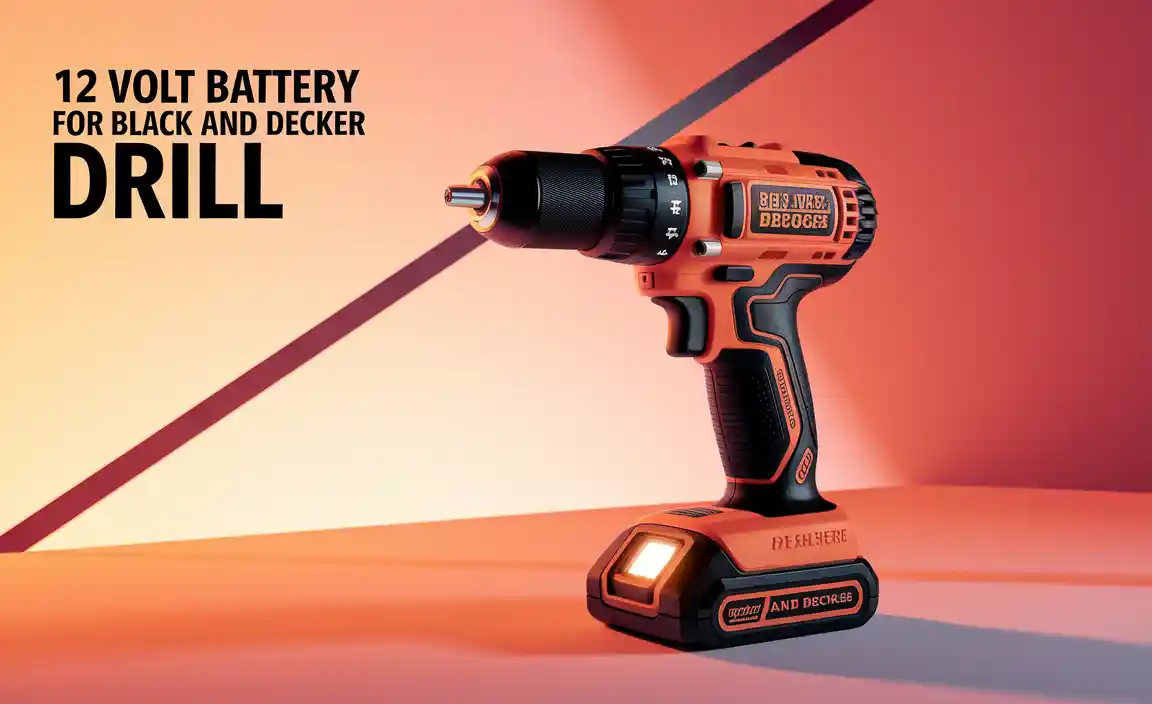 12 Volt Battery For Black And Decker Drill