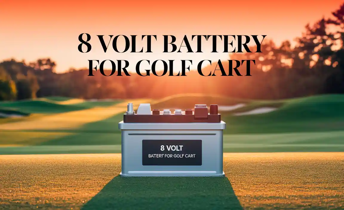 8 Volt Battery For Golf Cart