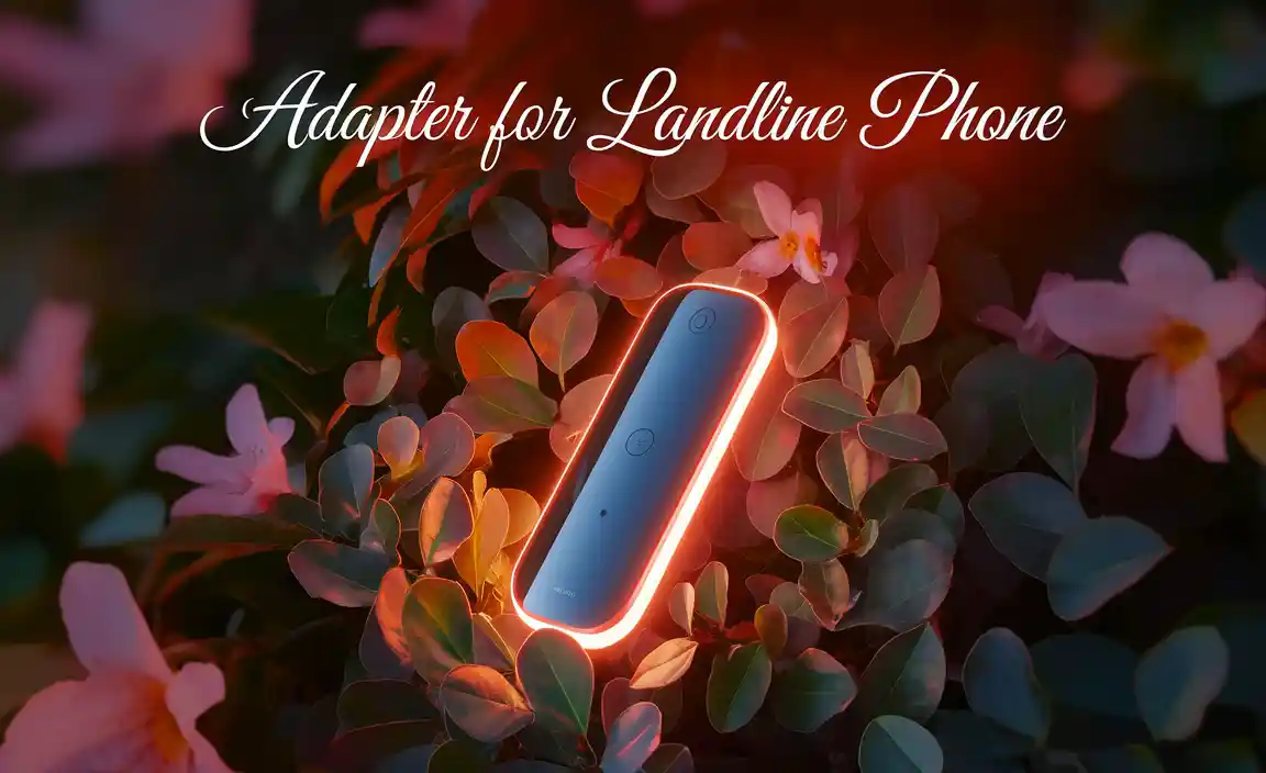 Adapter For Landline Phone