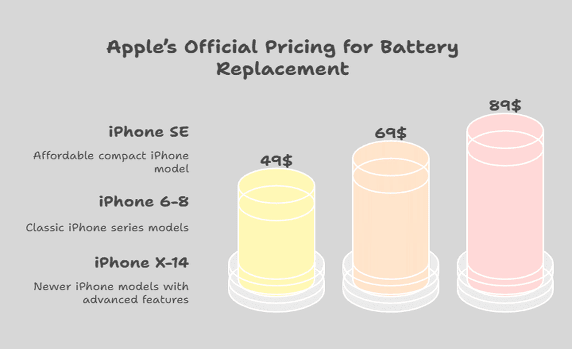Apple’s Official Pricing for Battery Replacement