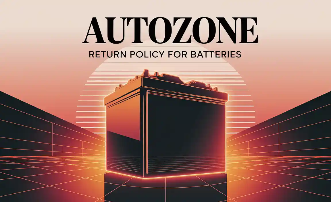 Autozone Return Policy For Batteries