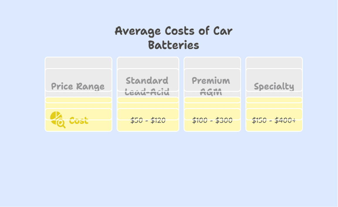 Average Costs of Car Batteries