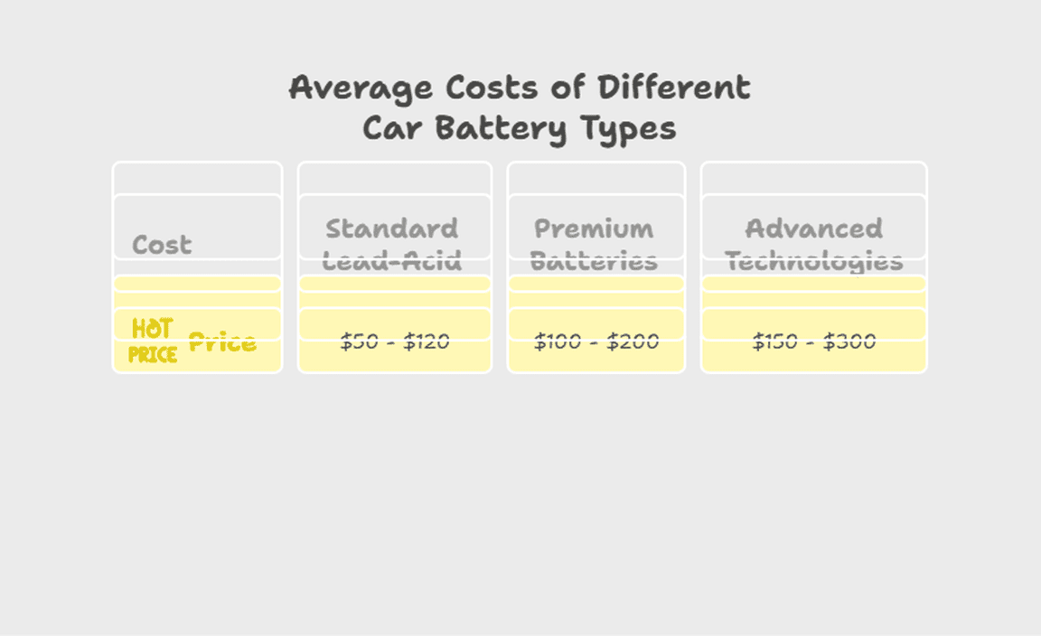 Average Costs of Different Car Battery Types