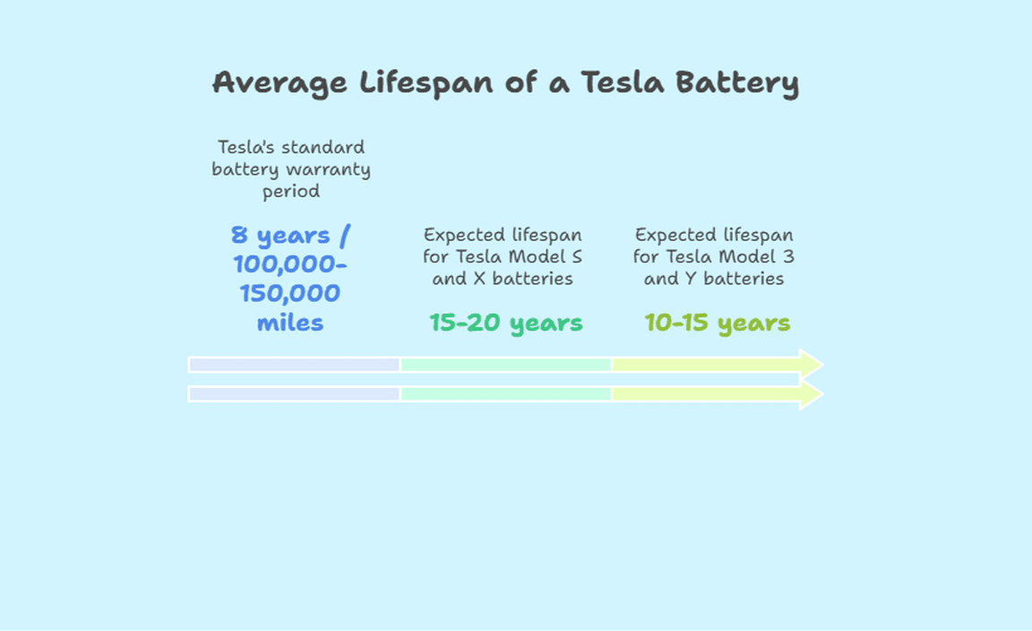 Average Lifespan of a Tesla Battery