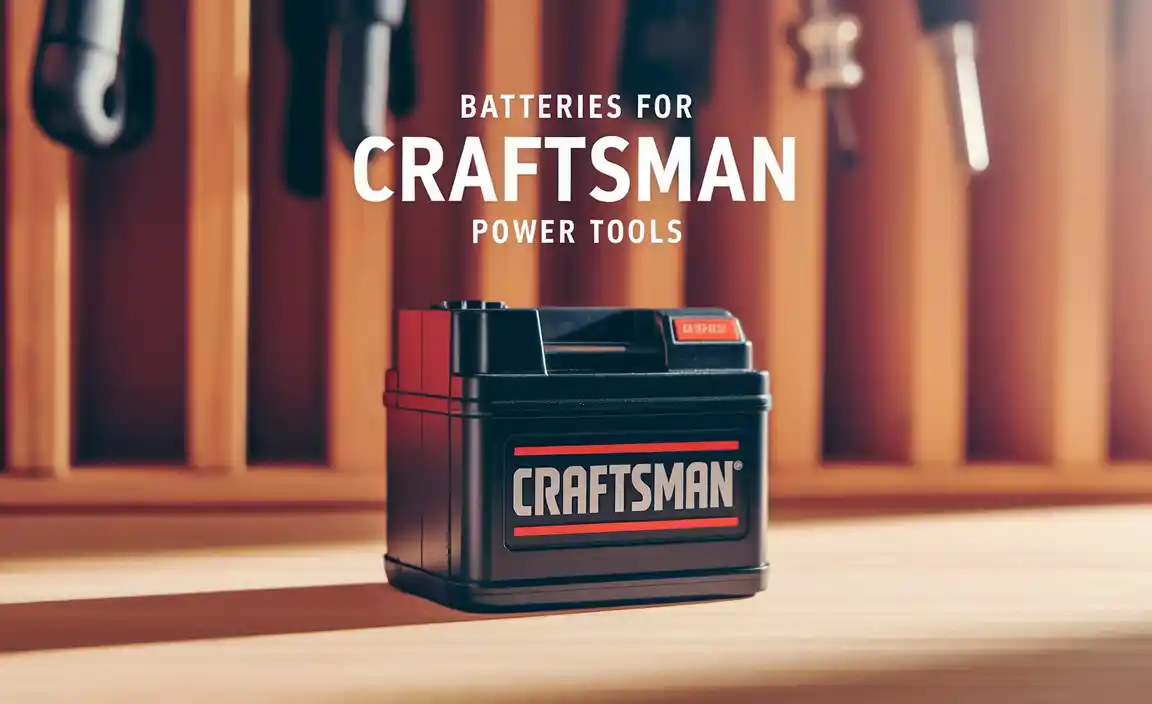 Batteries For Craftsman Power Tools