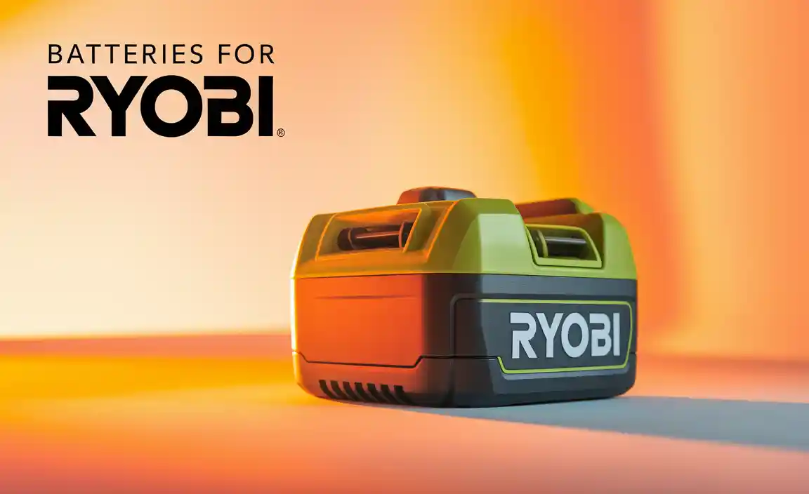 Batteries For Ryobi
