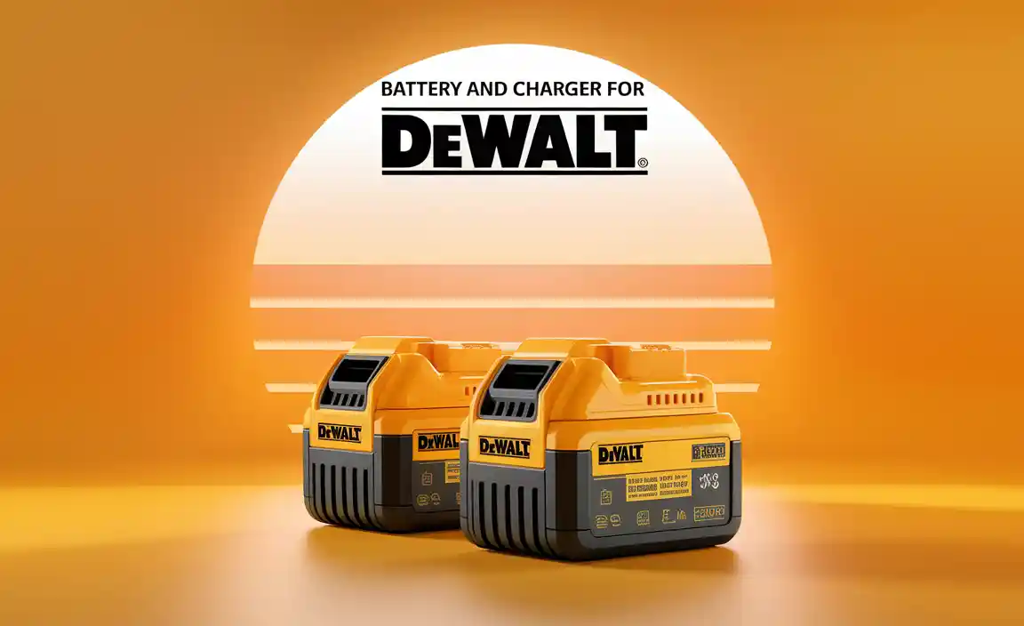 Battery And Charger For Dewalt