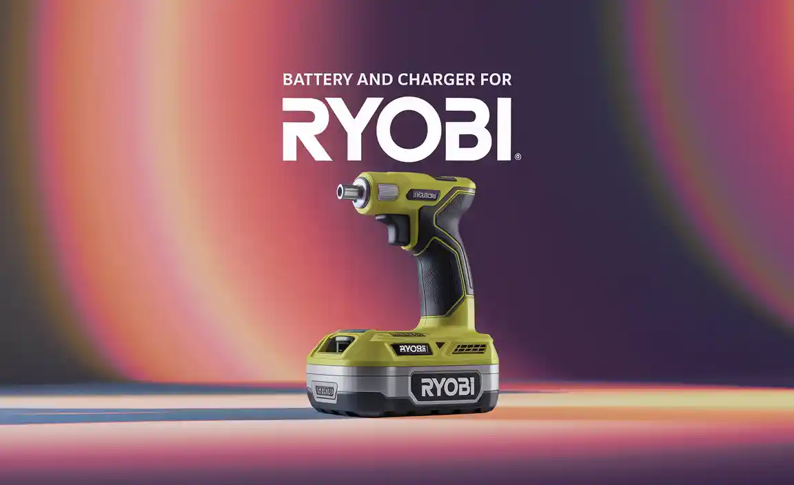 Battery And Charger For Ryobi