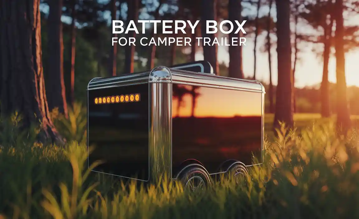Battery Box For Camper Trailer