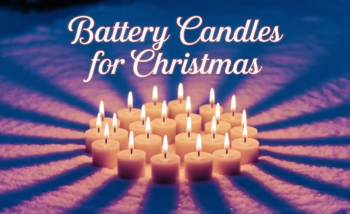 Battery Candles For Christmas