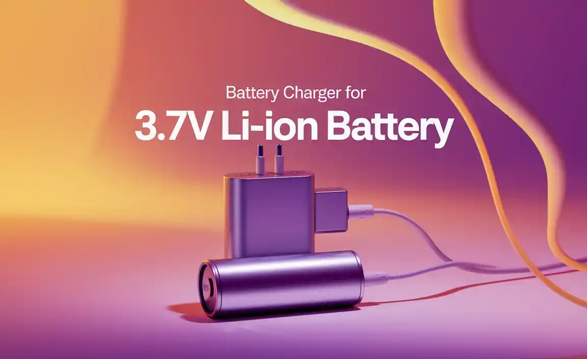 Battery Charger For 3.7V Li-Ion Battery