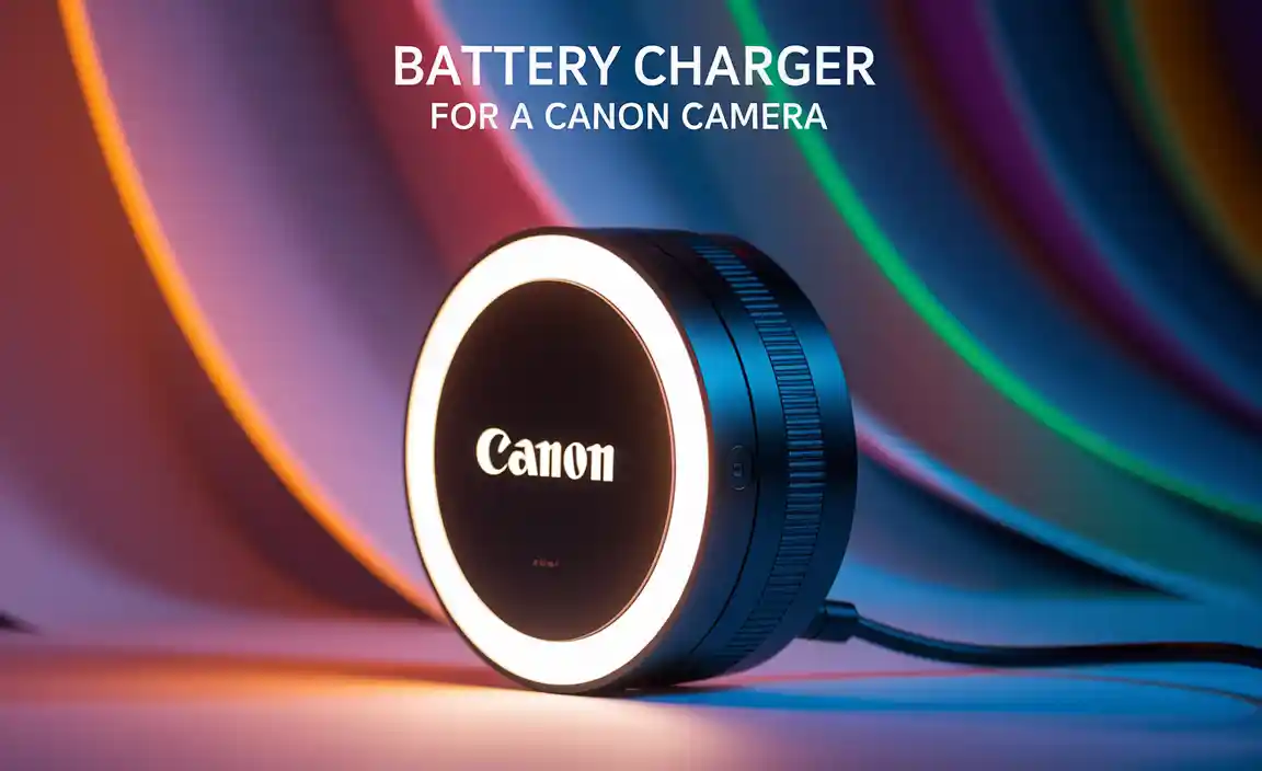 Battery Charger For A Canon Camera