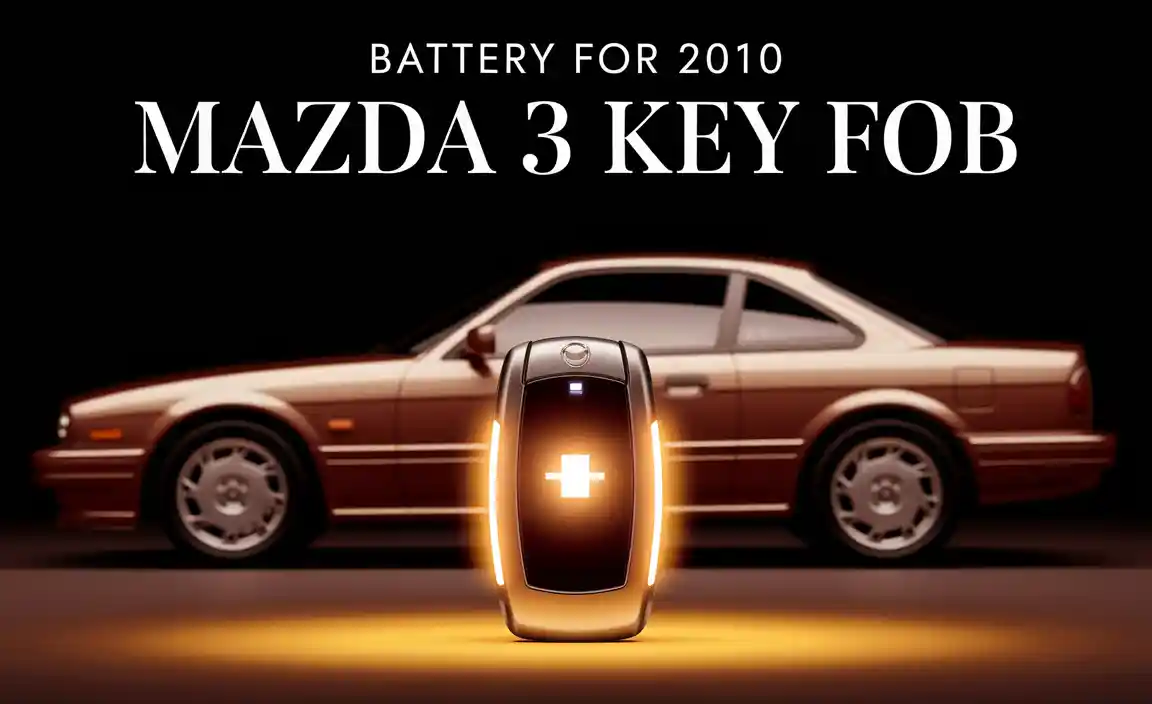 Battery For 2010 Mazda 3 Key Fob