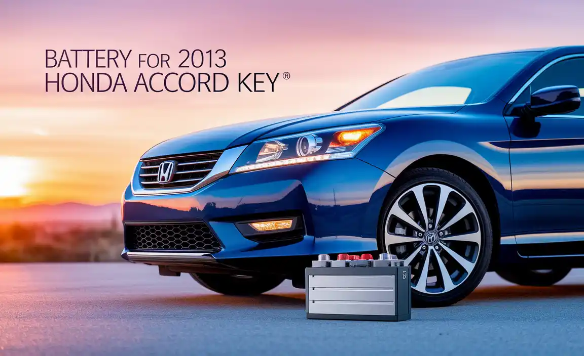 Battery For 2013 Honda Accord Key
