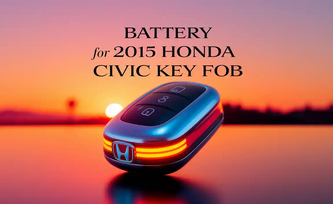 Battery For 2015 Honda Civic Key Fob