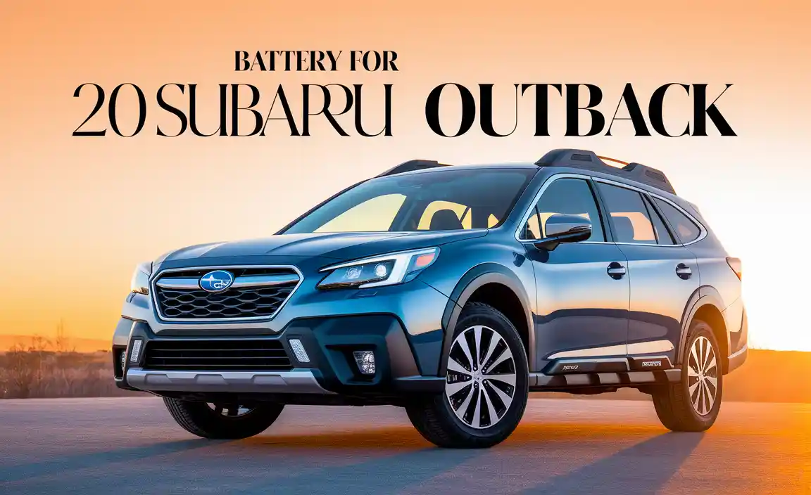 Battery For 2020 Subaru Outback