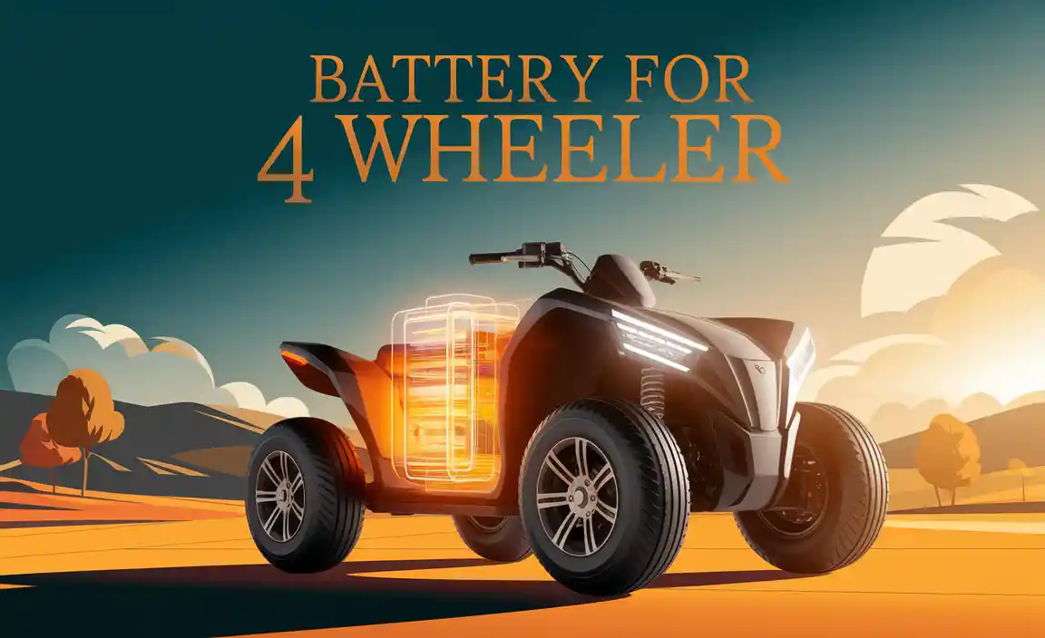 Battery For 4 Wheeler