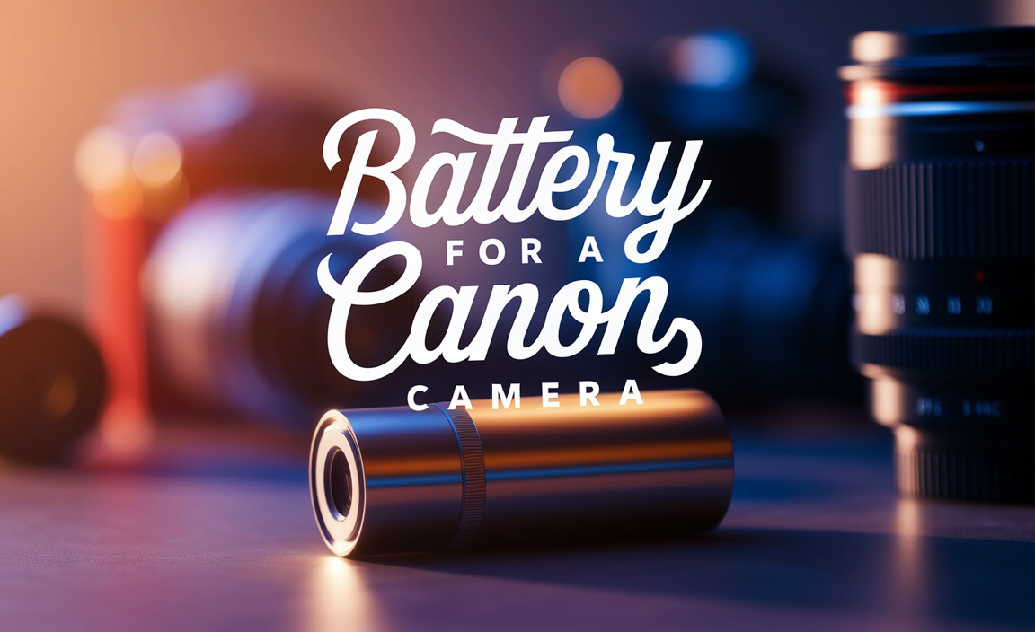 Battery For A Canon Camera