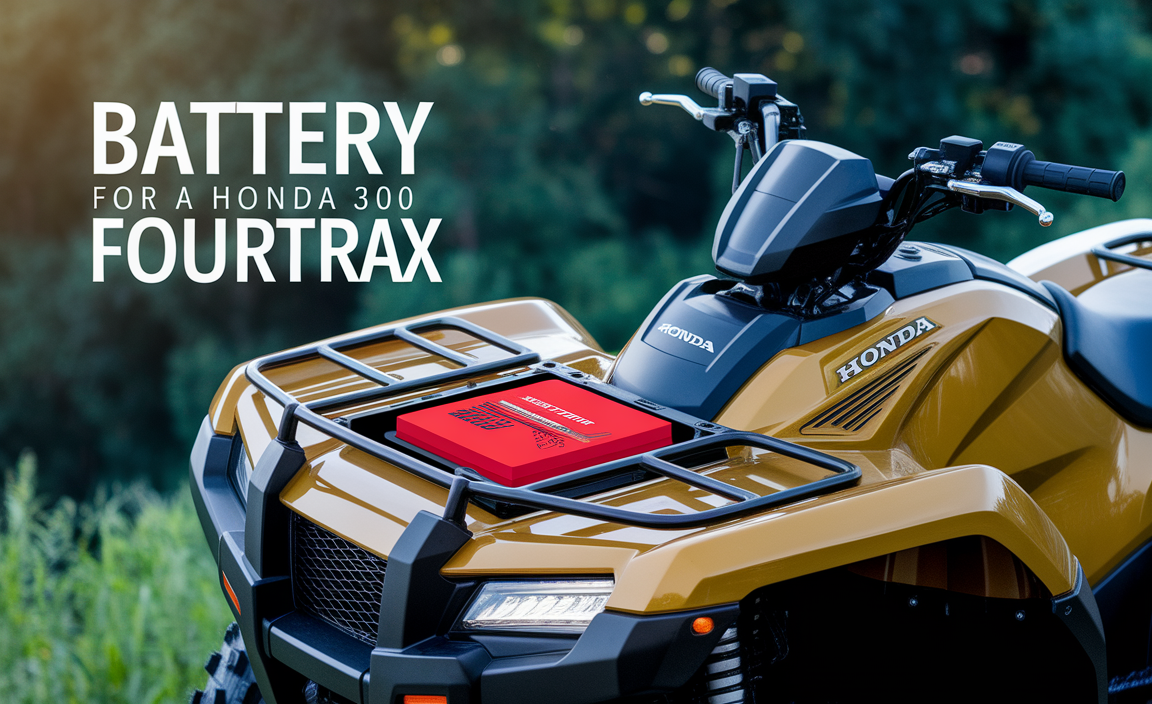 Battery For A Honda 300 Fourtrax