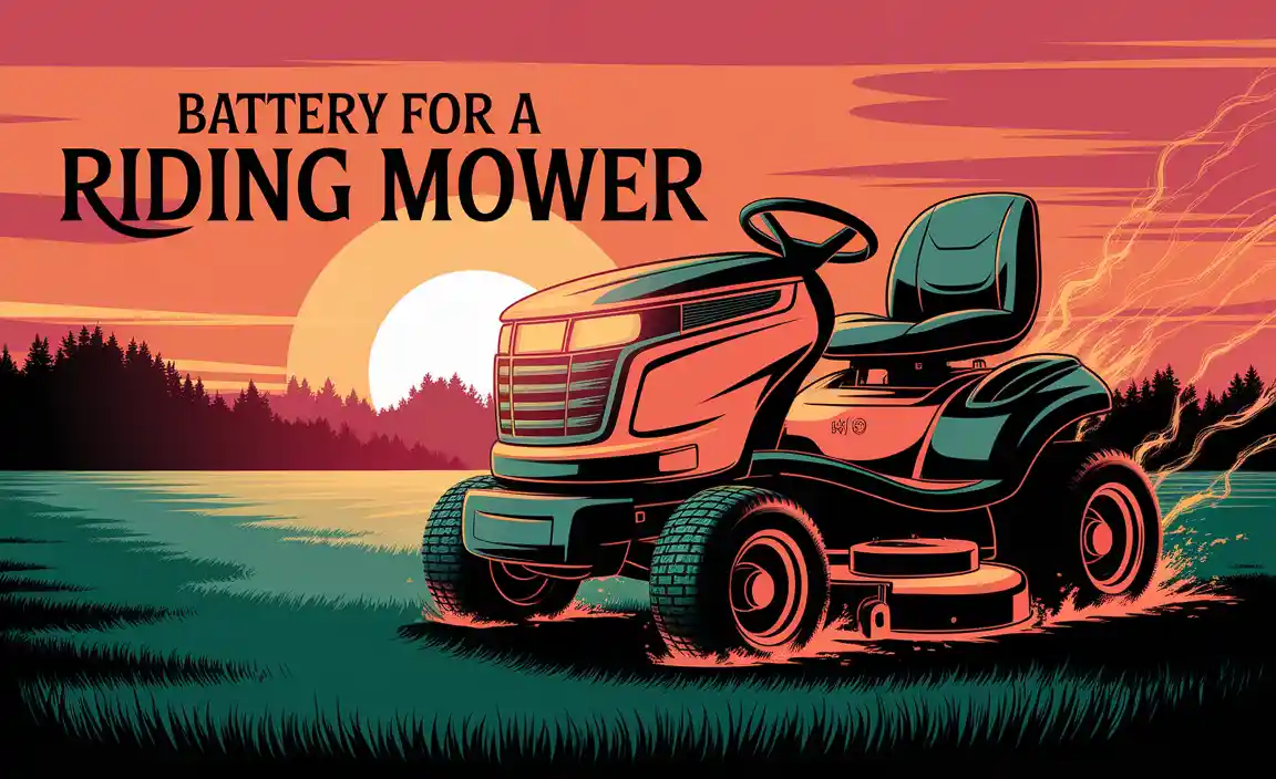 Battery For A Riding Mower