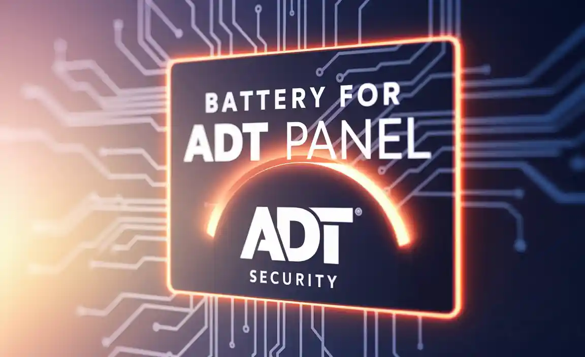 Battery For Adt Panel