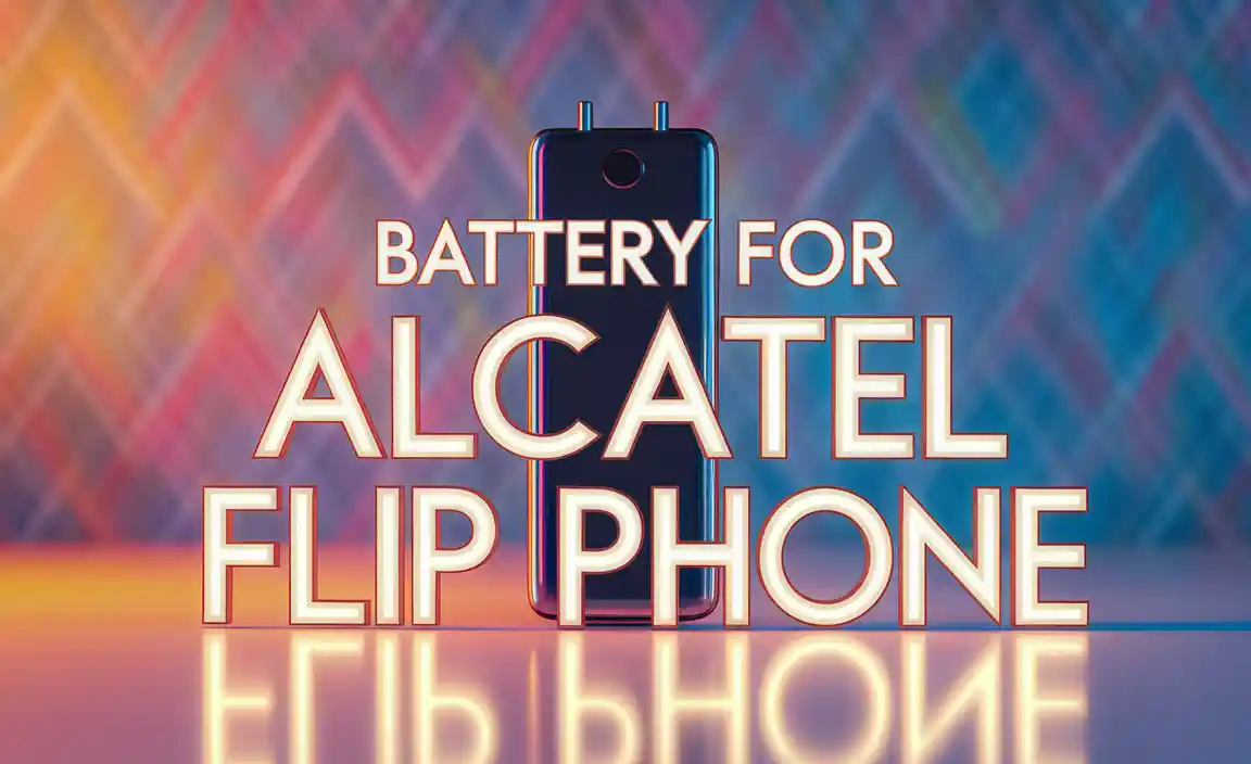Battery For Alcatel Flip Phone